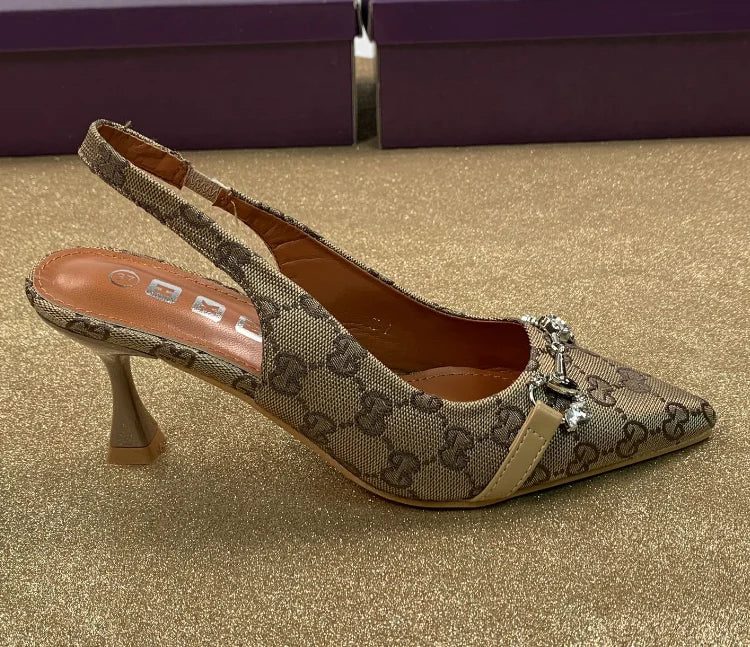 Women’s Diamond Blue High Heel Ankle Strap Shoes