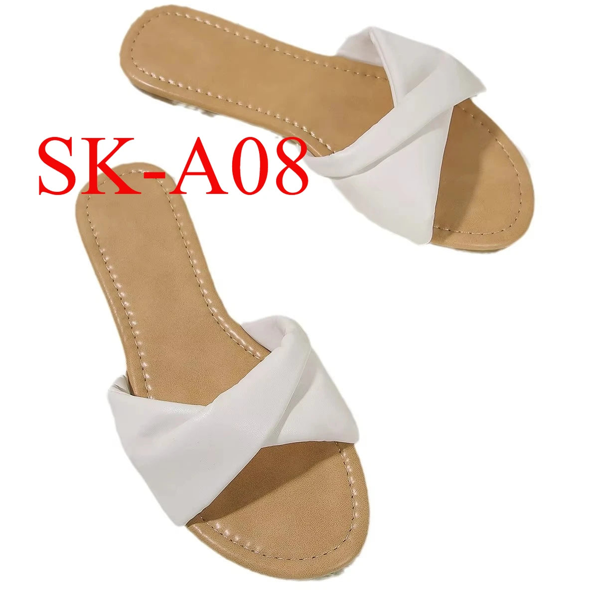 Women's Flat Beach Sandals Simple Fashion Slides With Soft Leather for Women and Ladies Free Shipping