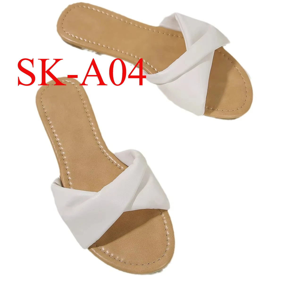 Women's Flat Beach Sandals Simple Fashion Slides With Soft Leather for Women and Ladies Free Shipping