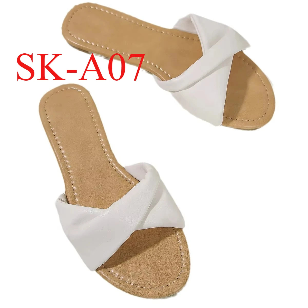 Women's Flat Beach Sandals Simple Fashion Slides With Soft Leather for Women and Ladies Free Shipping