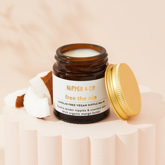 Free The Nip, Lanolin Free Vegan Nipple Balm for nursing Mums