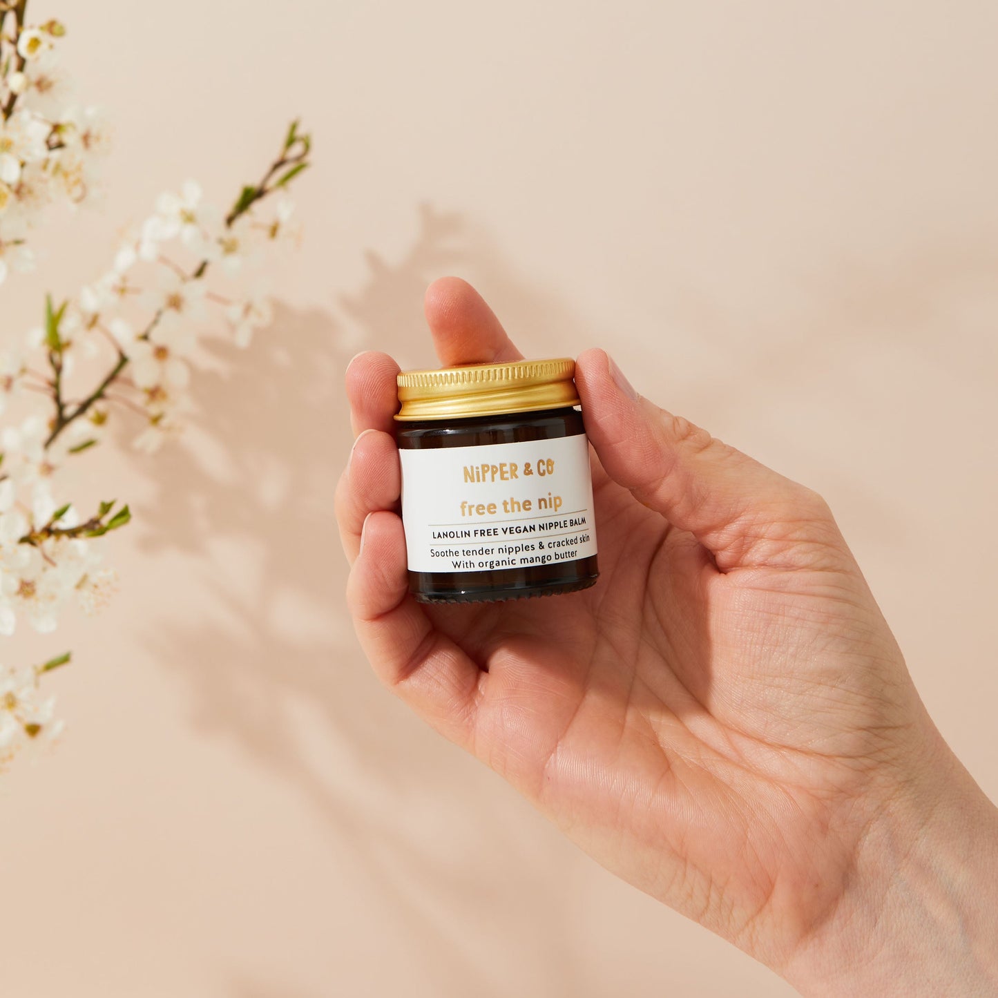 Free The Nip, Lanolin Free Vegan Nipple Balm for nursing Mums