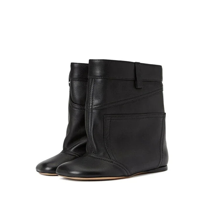 Over-the-Knee High Heel Boots – Wide Tube Slouchy Square Toe Statement Boots for Women