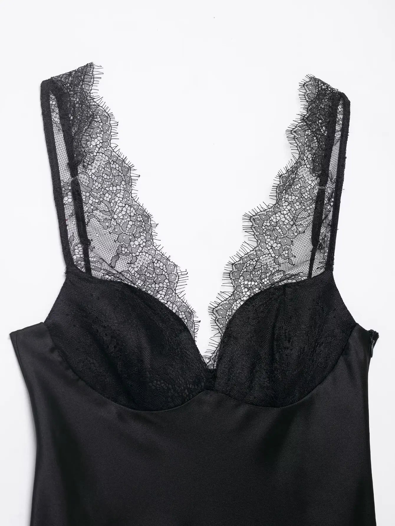 Elegant Women Lace Satin Vest Tops