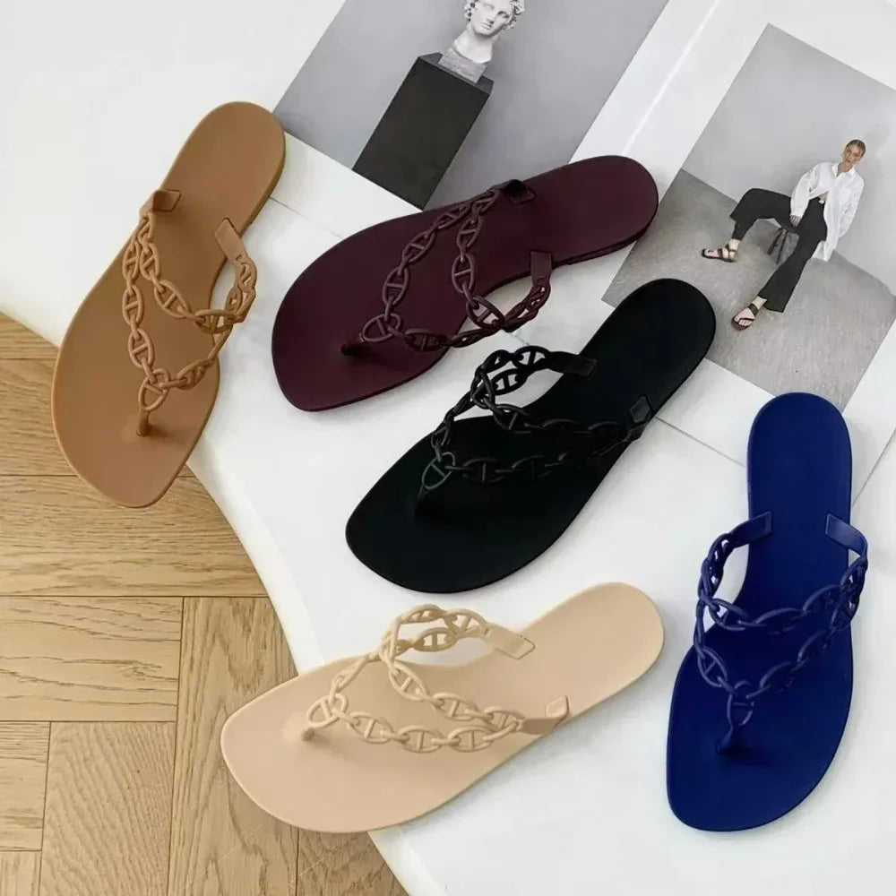 Summer New Girls Flip Flops Women's Sandals for Dress Casual Flats Slippers Outdoor Open Toe Beach Shoes Fashion Style