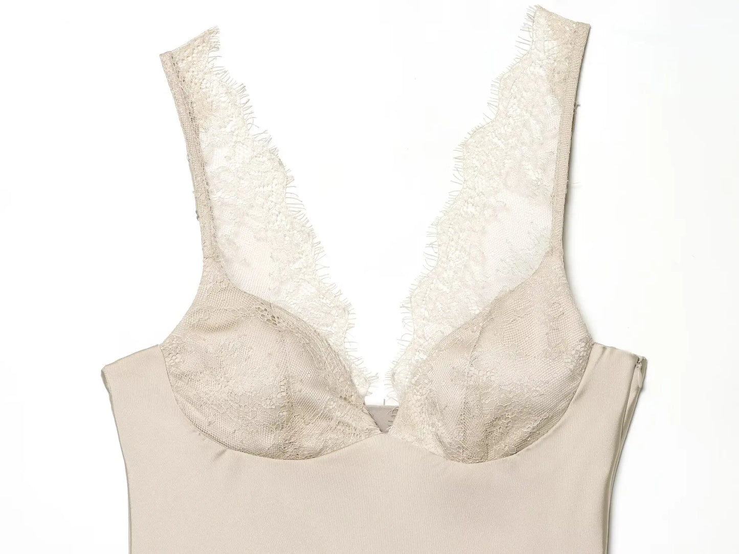 Elegant Women Lace Satin Vest Tops