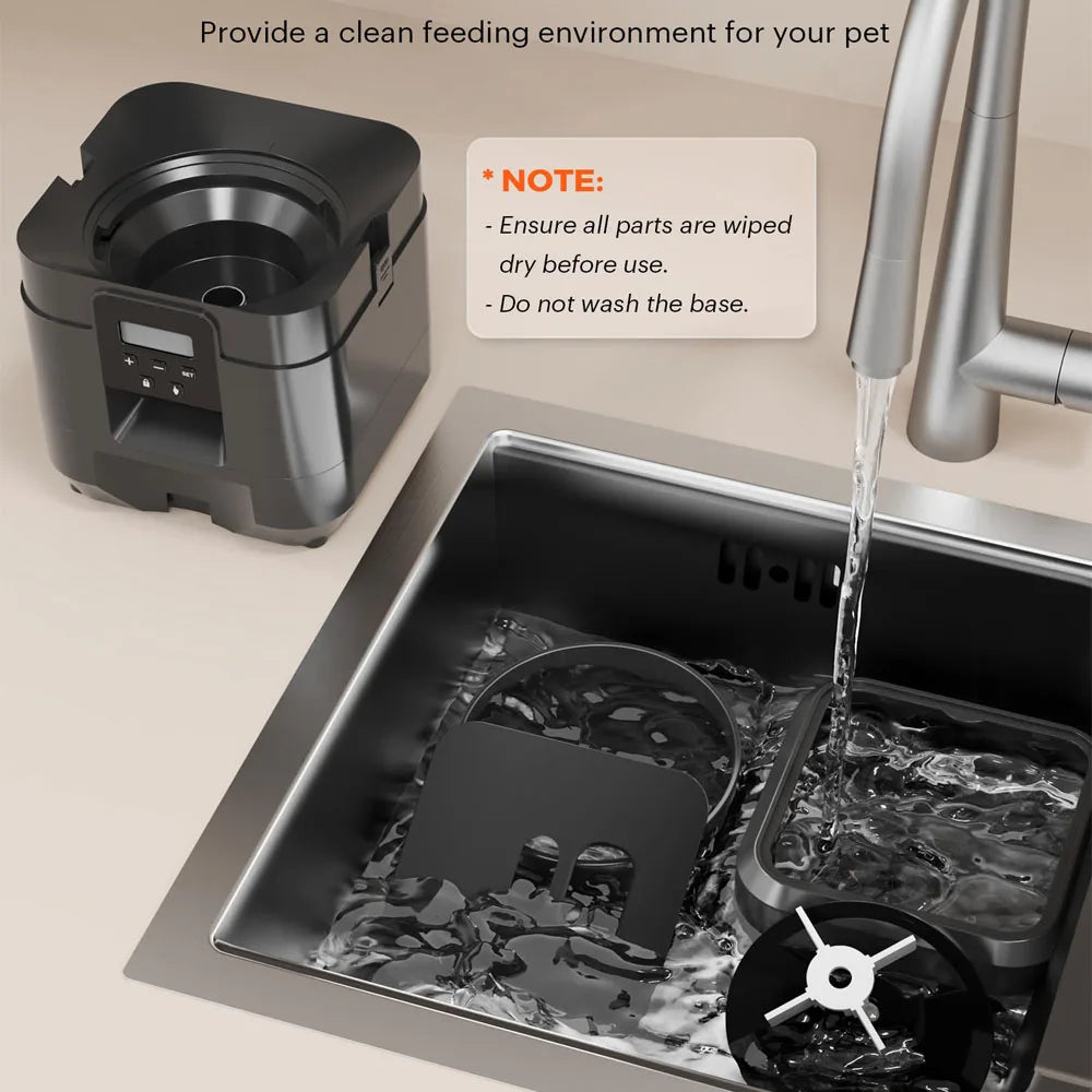 Smart Automatic Pet Feeder – Timed Cat & Dog Food Dispenser with LCD Display | Slow Feeding Bowl & Portion Control (2L)