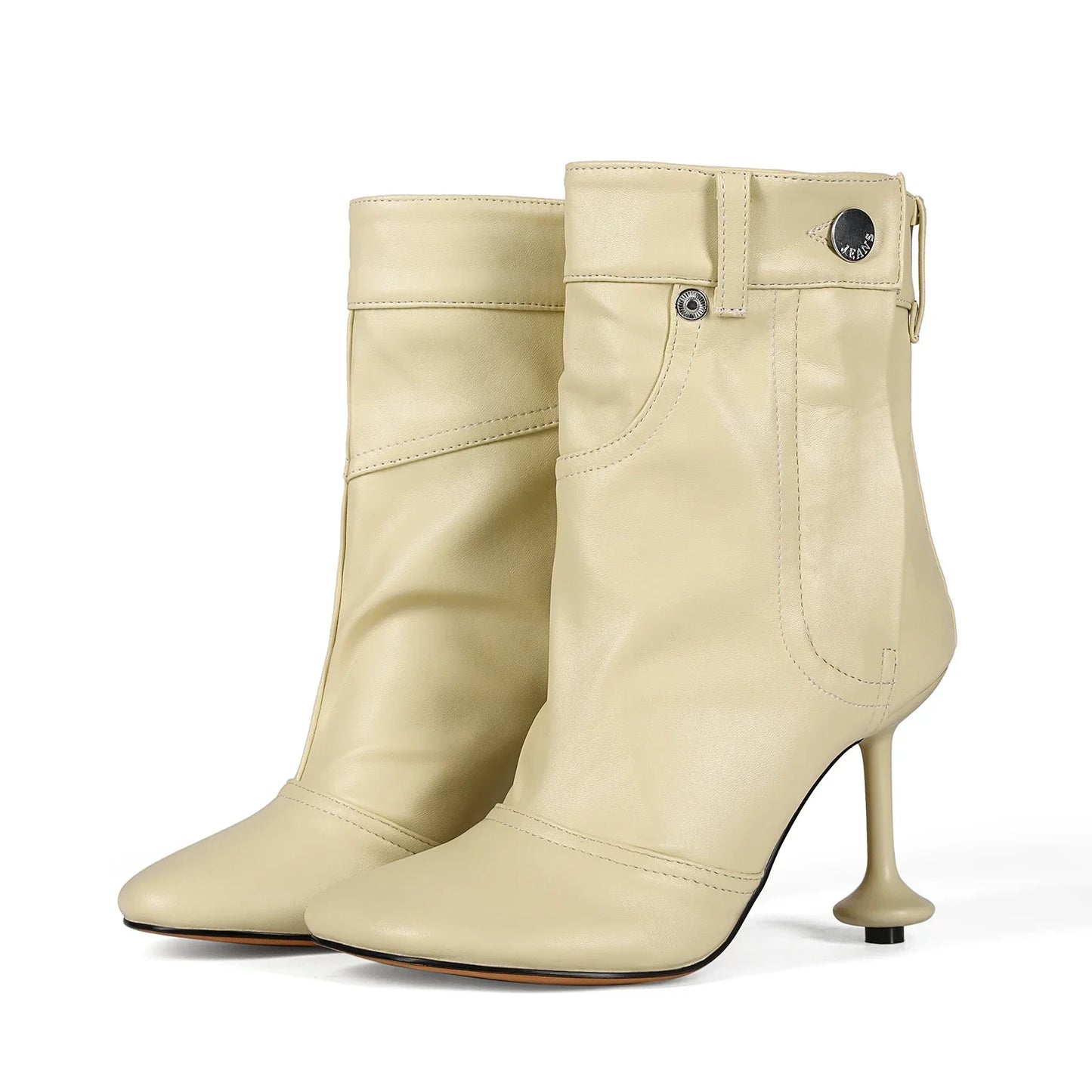 Over-the-Knee High Heel Boots – Wide Tube Slouchy Square Toe Statement Boots for Women