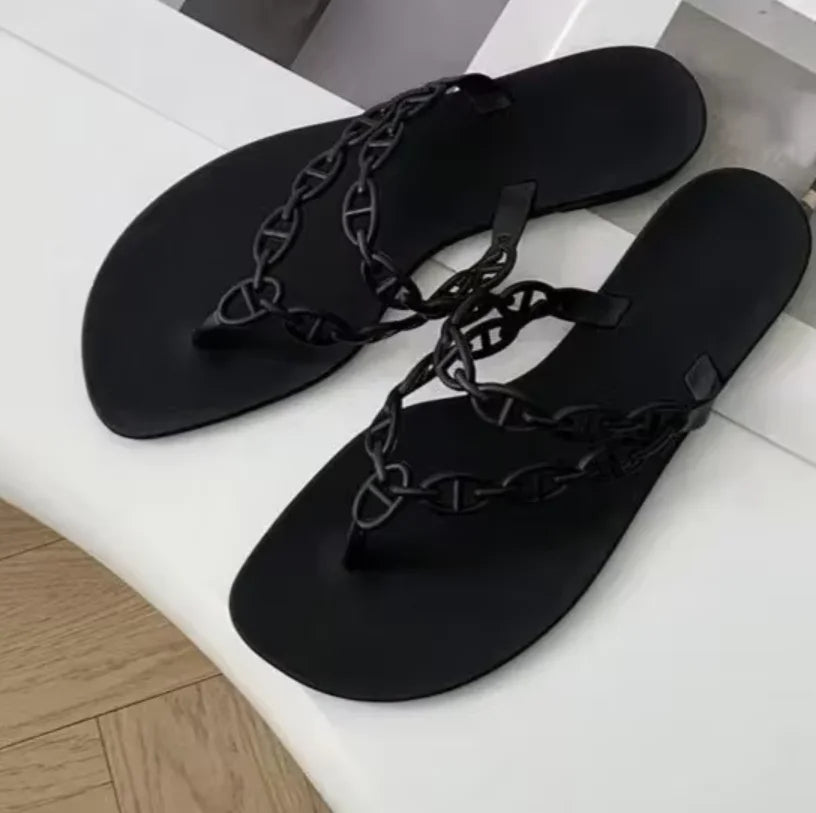 Summer New Girls Flip Flops Women's Sandals for Dress Casual Flats Slippers Outdoor Open Toe Beach Shoes Fashion Style