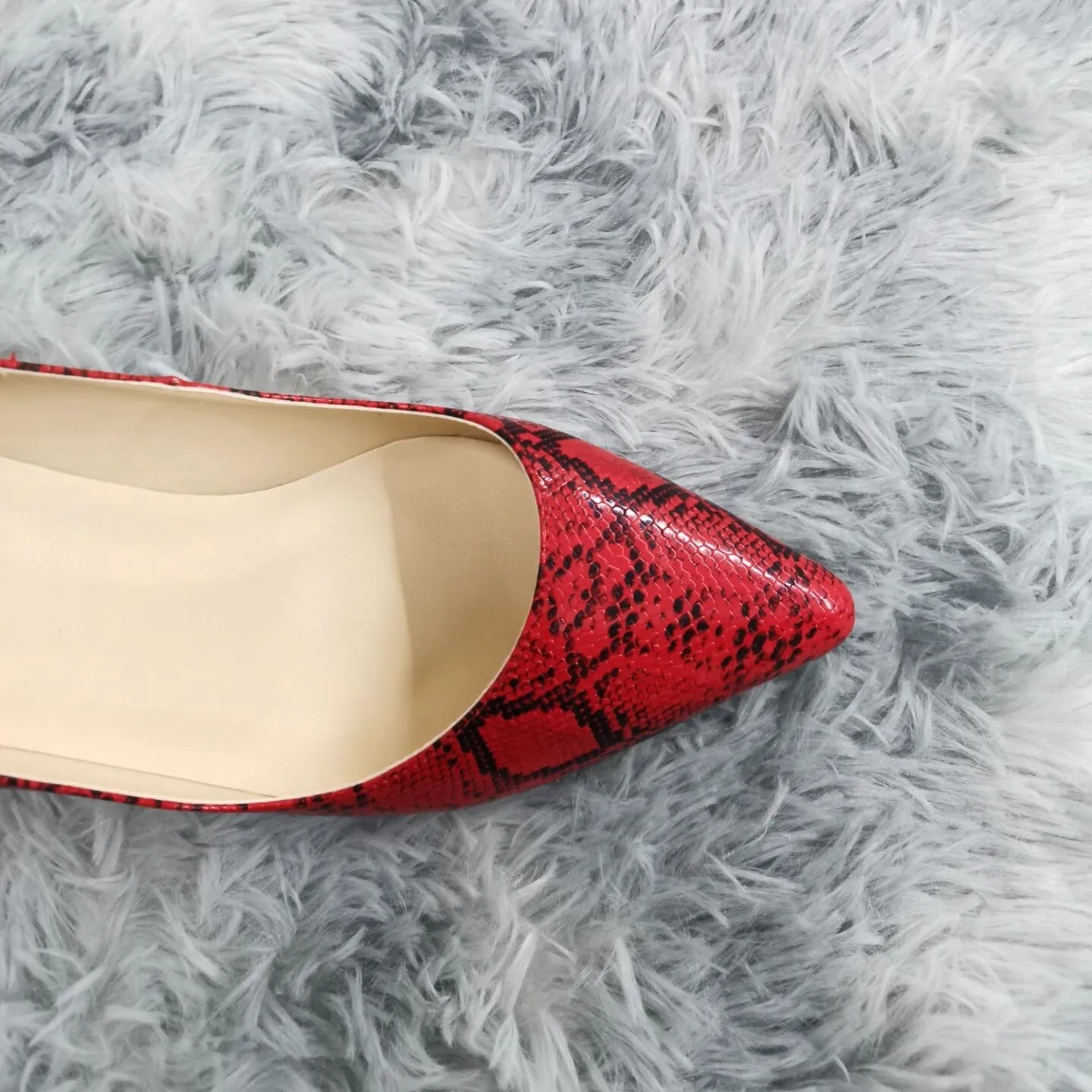 Classic Sexy Pointed Toe - 9cm mid High Heel - Women Pumps Faux