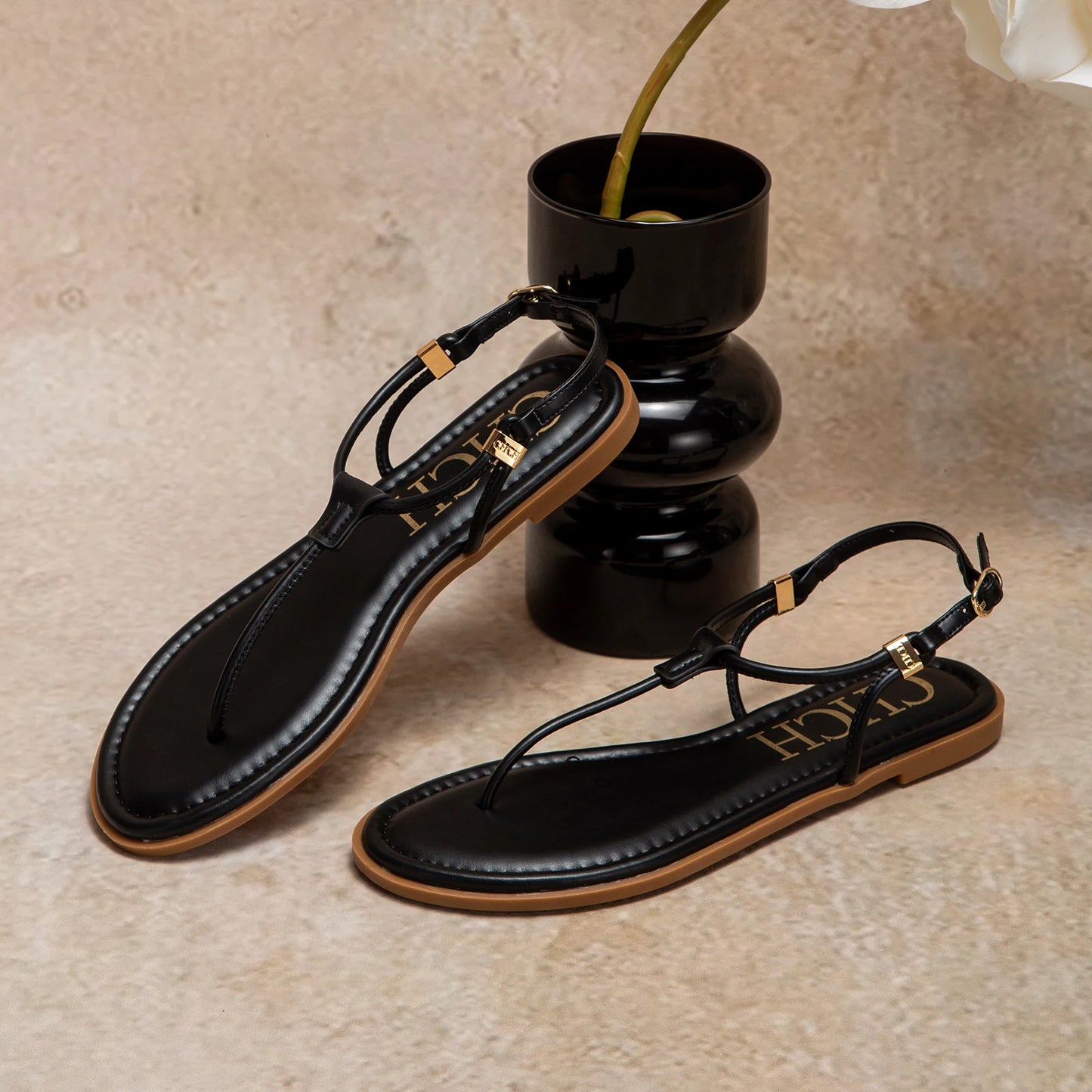 Women’s Flat Strappy Sandals – Comfortable Casual Summer Shoes