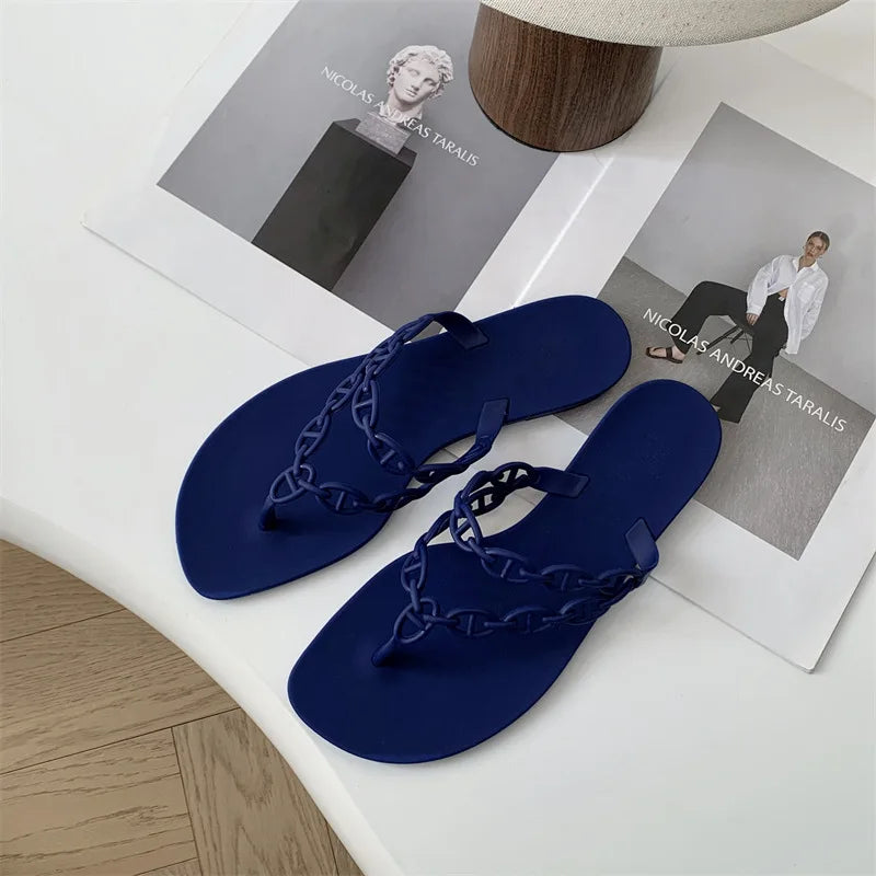 Summer New Girls Flip Flops Women's Sandals for Dress Casual Flats Slippers Outdoor Open Toe Beach Shoes Fashion Style