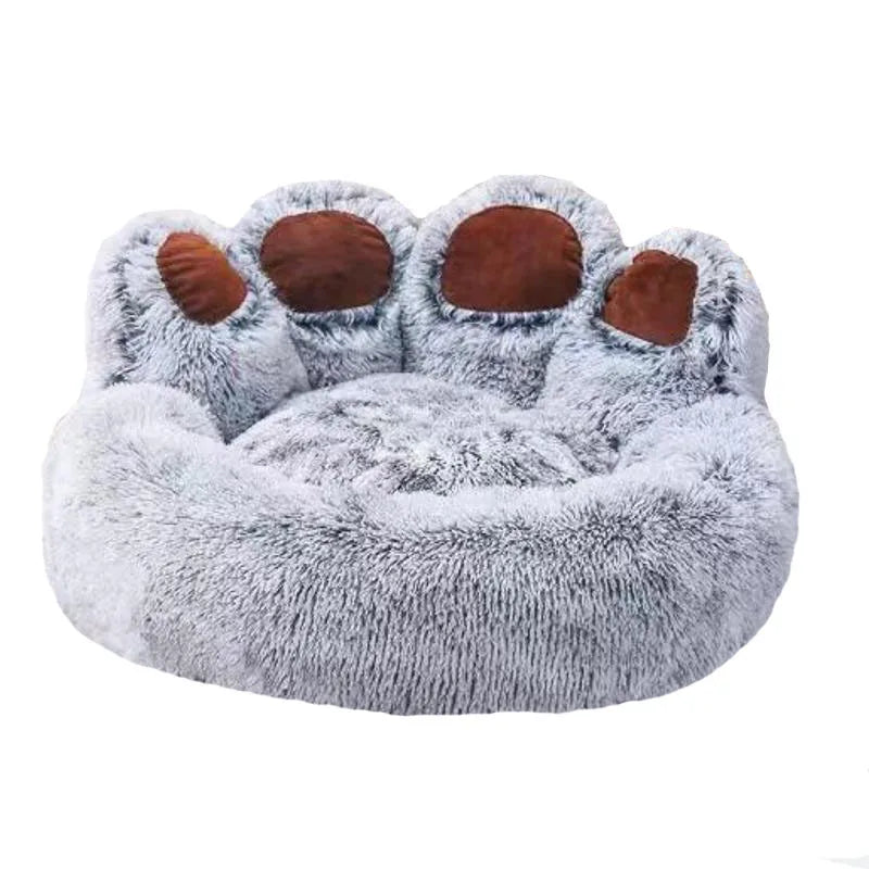 Fluffy Plush Dog Bed – Winter Warm Calming Donut Kennel for Small & Large Dogs | Soft Sofa Cushion for Cats & Puppies