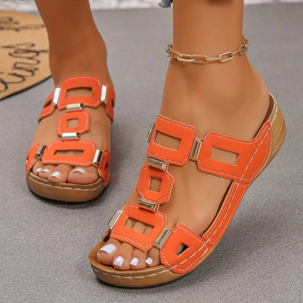 Roman Style Women's Sandals Open Toe Wedges