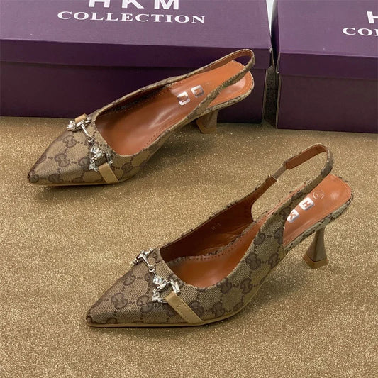 Women’s Diamond Blue High Heel Ankle Strap Shoes