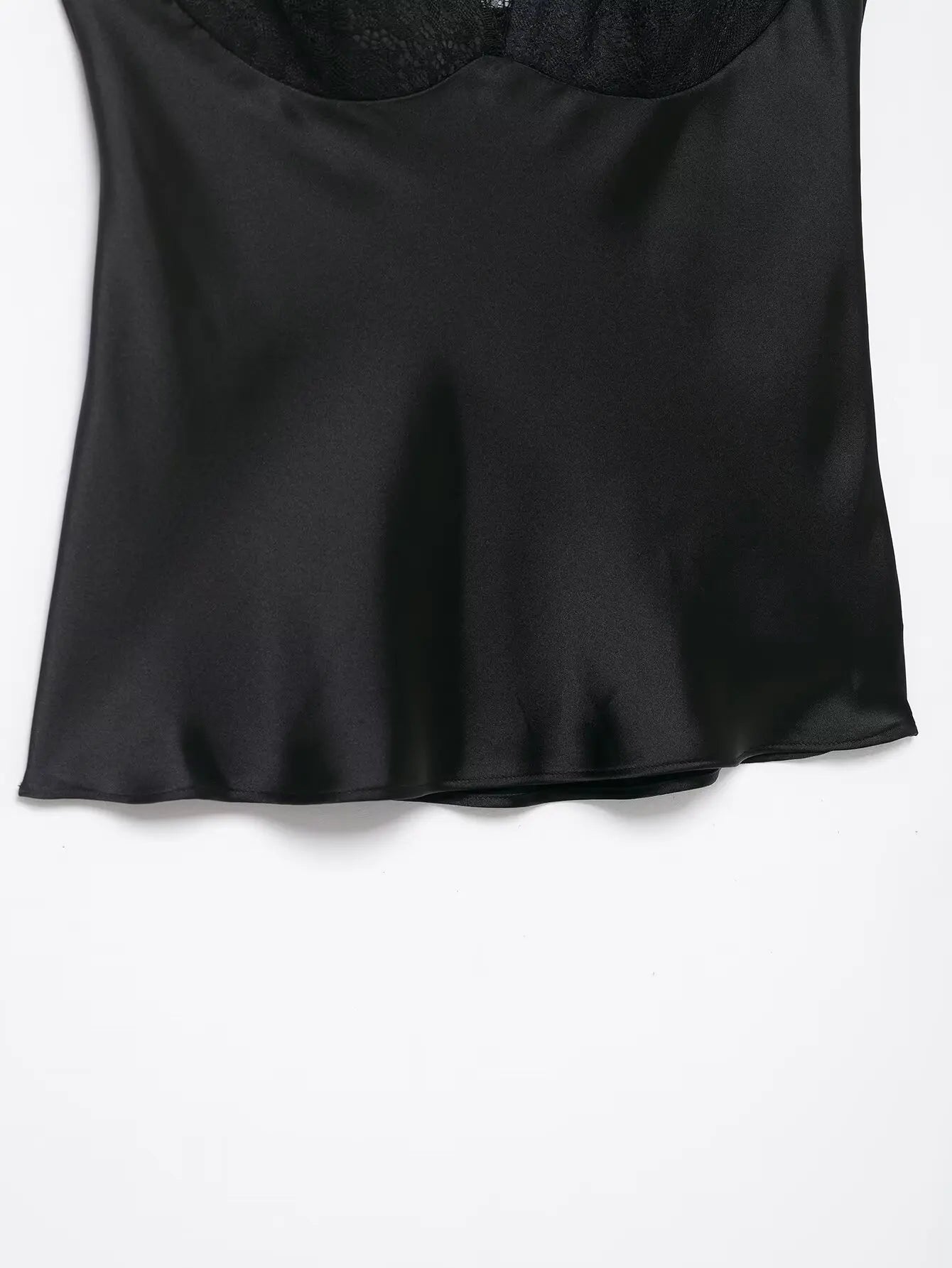Elegant Women Lace Satin Vest Tops