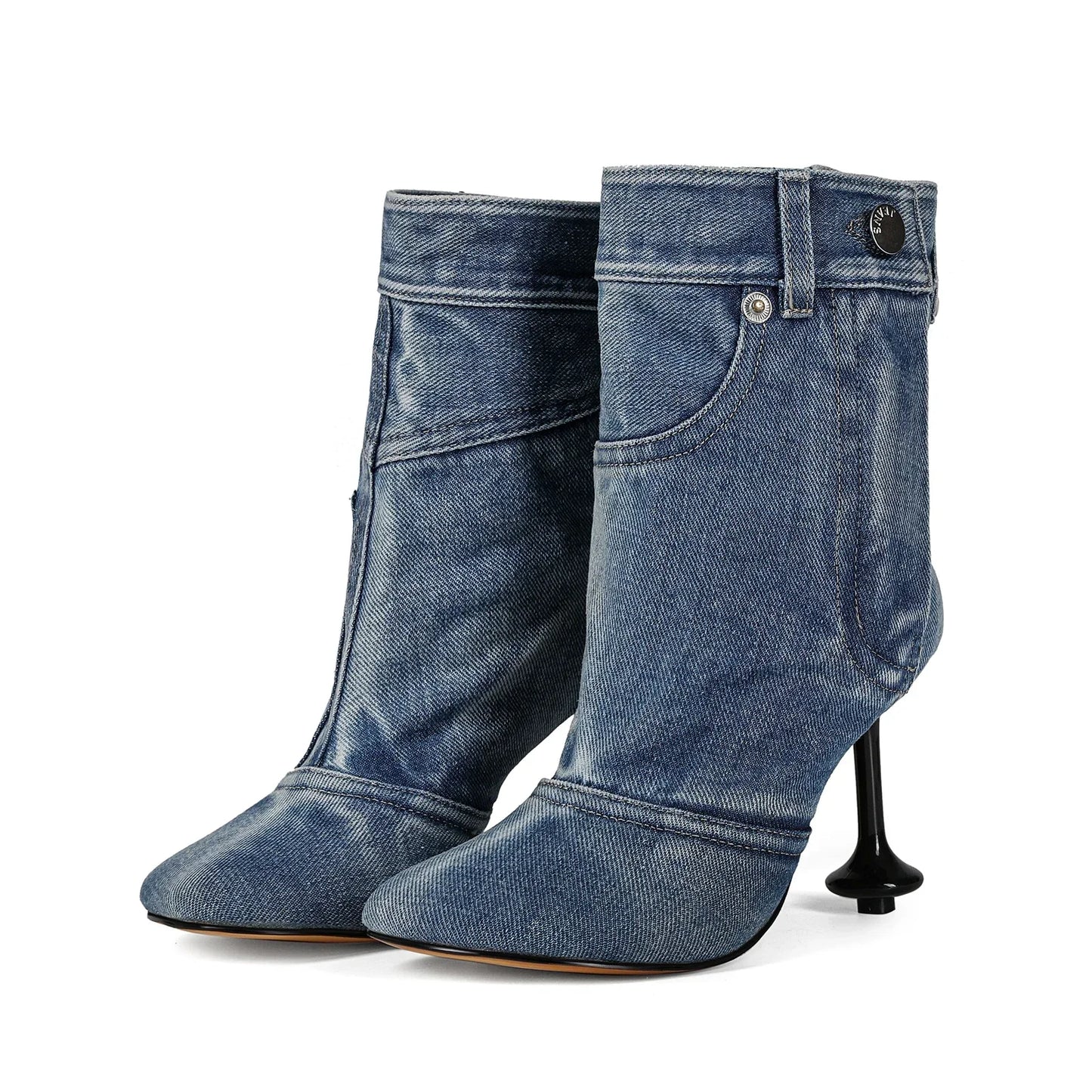 Over-the-Knee High Heel Boots – Wide Tube Slouchy Square Toe Statement Boots for Women