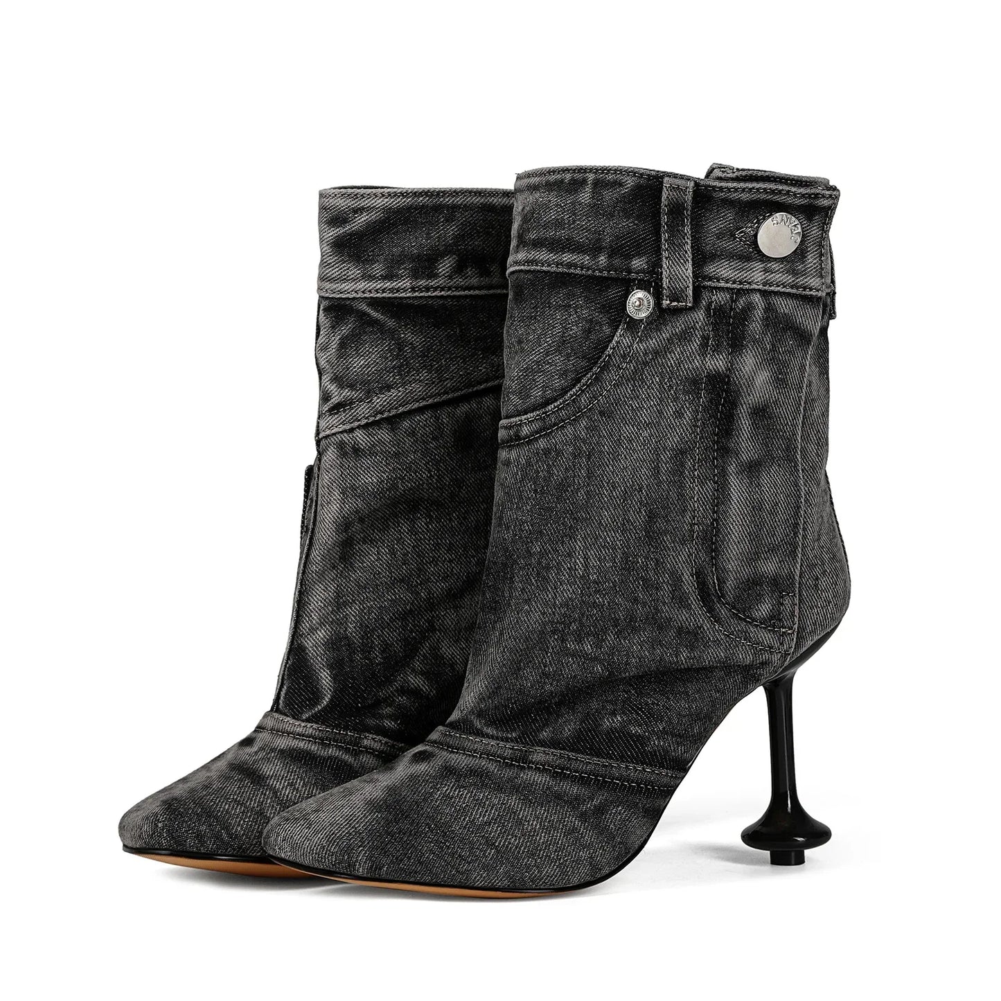 Over-the-Knee High Heel Boots – Wide Tube Slouchy Square Toe Statement Boots for Women