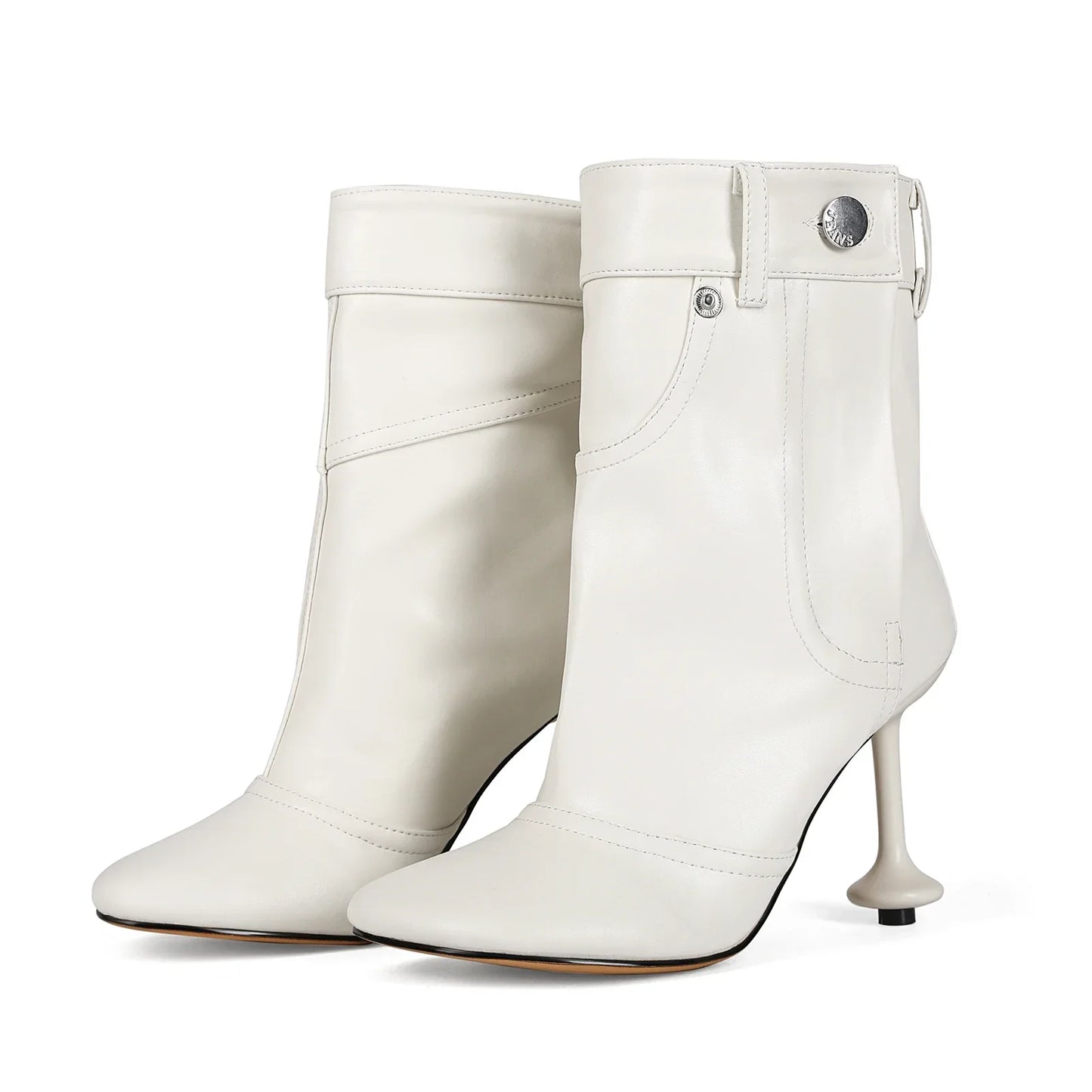 Over-the-Knee High Heel Boots – Wide Tube Slouchy Square Toe Statement Boots for Women