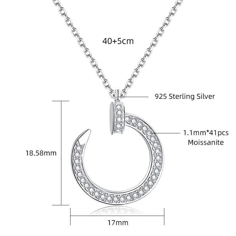 Halo Circle Necklace – VVS1 Lab Diamond Pendant for Women (Gift Jewellery)