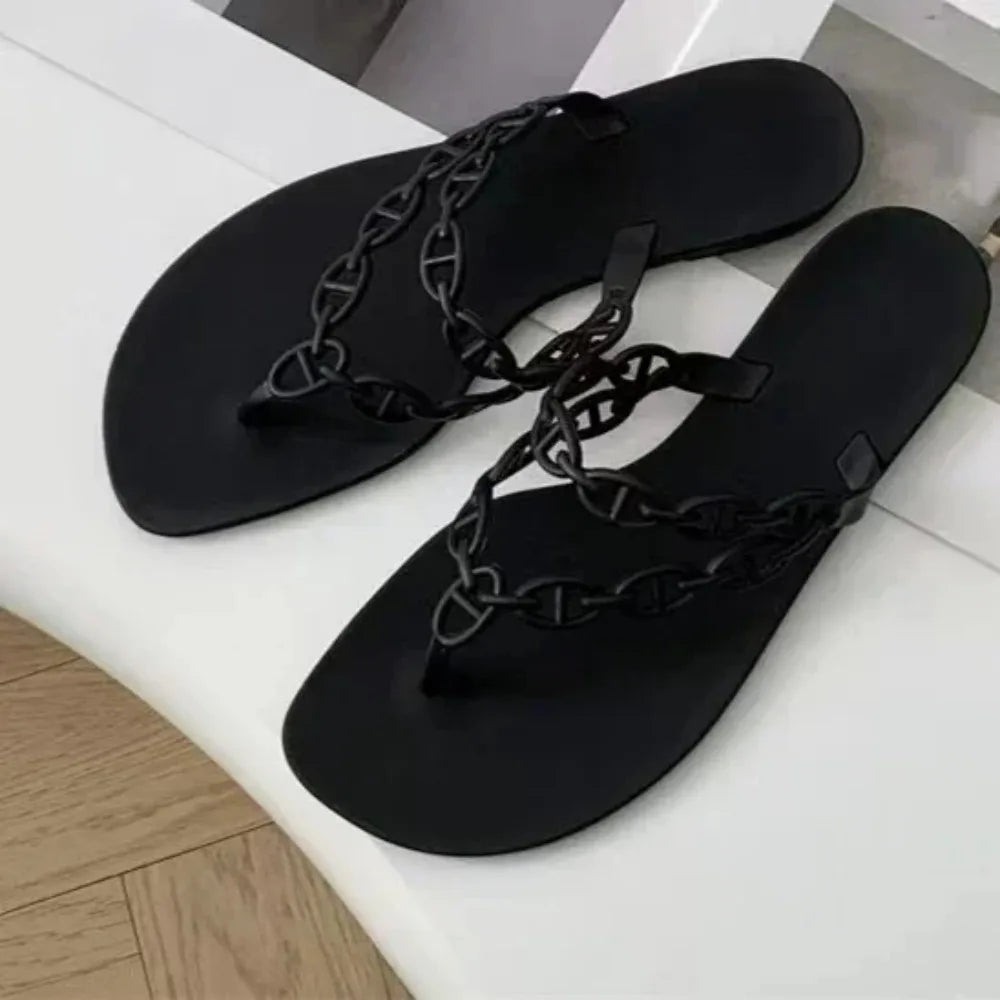 Summer New Girls Flip Flops Women's Sandals for Dress Casual Flats Slippers Outdoor Open Toe Beach Shoes Fashion Style
