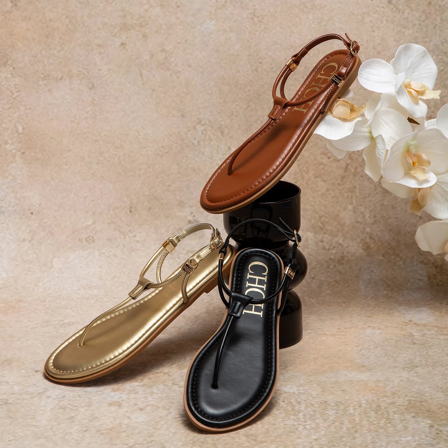 Women’s Flat Strappy Sandals – Comfortable Casual Summer Shoes