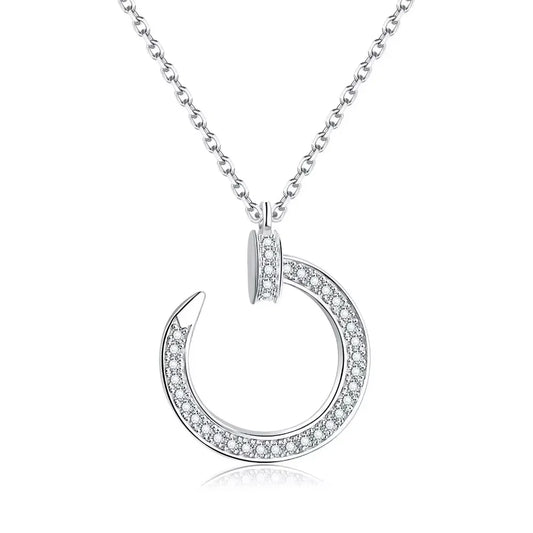 Halo Circle Necklace – VVS1 Lab Diamond Pendant for Women (Gift Jewellery)