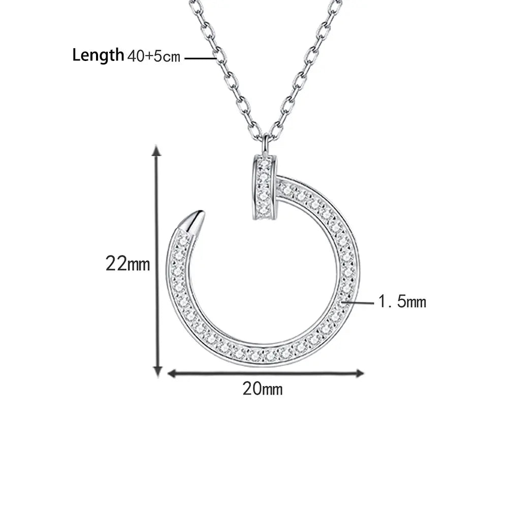 Halo Circle Necklace – VVS1 Lab Diamond Pendant for Women (Gift Jewellery)