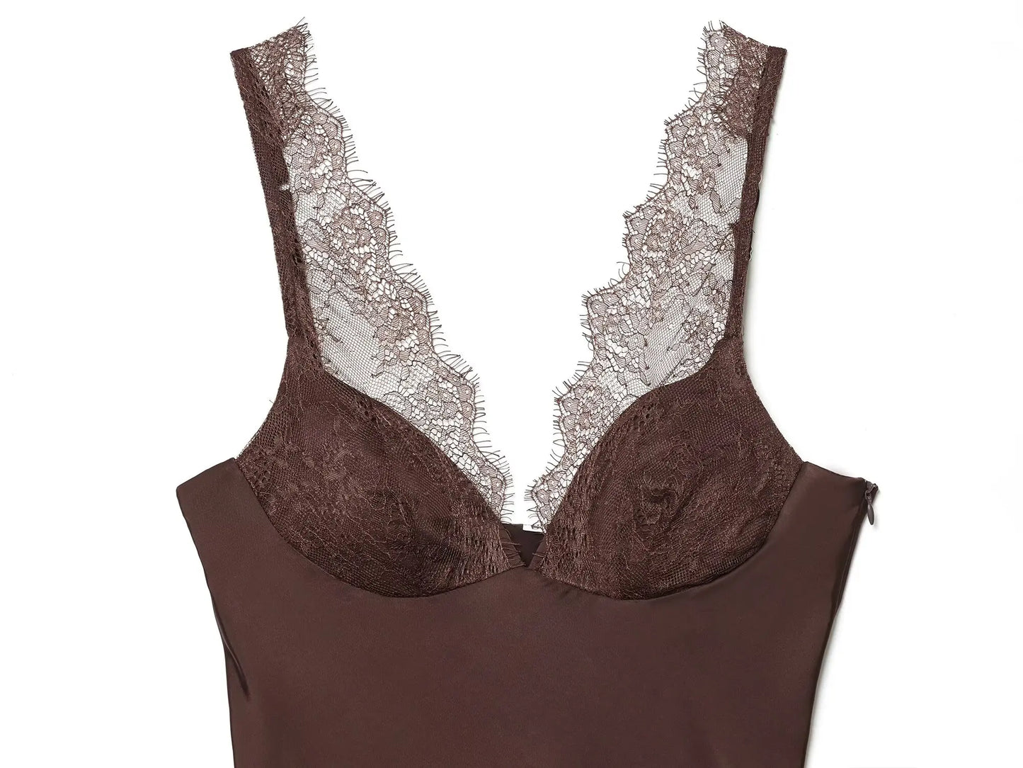 Elegant Women Lace Satin Vest Tops
