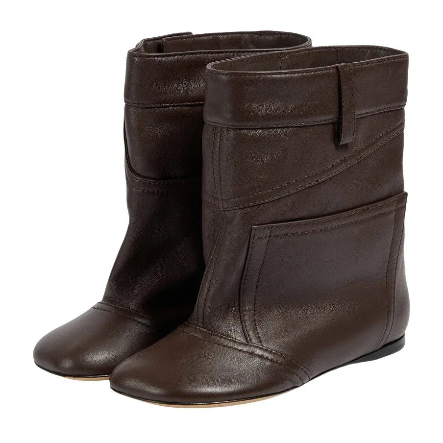 Over-the-Knee High Heel Boots – Wide Tube Slouchy Square Toe Statement Boots for Women