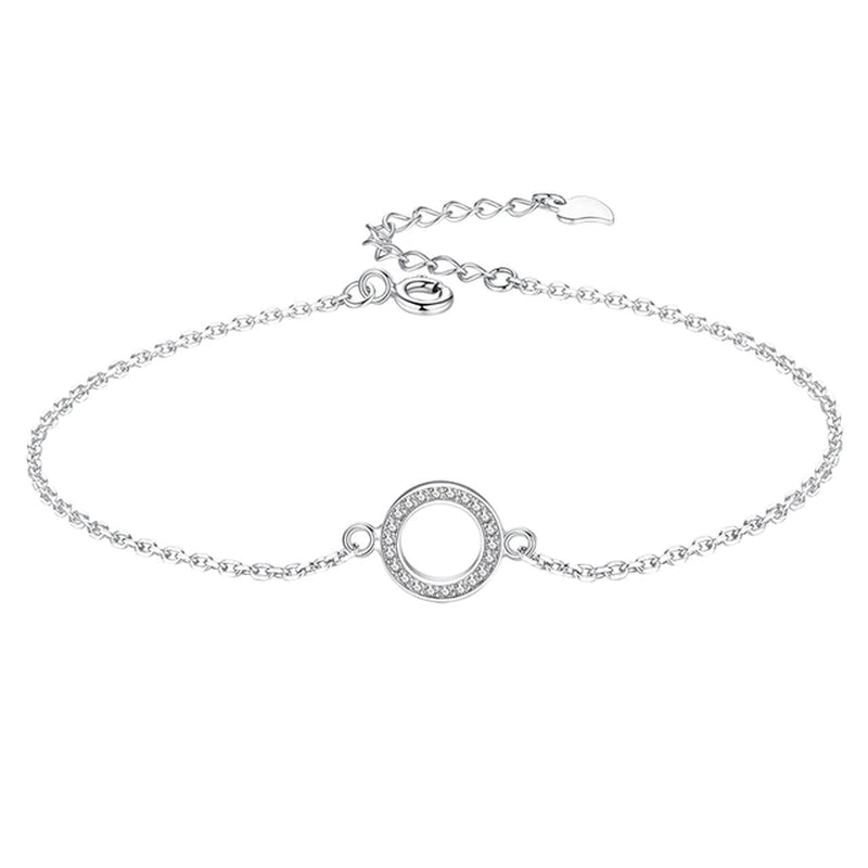 Genuine 925 Sterling Silver Bracelet for Women Charm Bracelets Chain