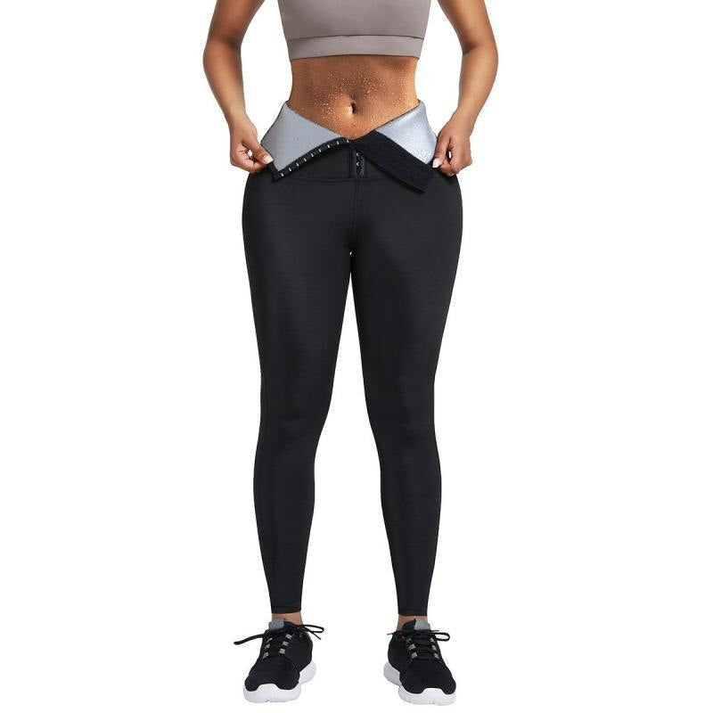 Women Workout Leggings High Waist Gym Hot Sweat Body Shaper Sportswear Fitness Sauna Tummy Slimming Control Legging