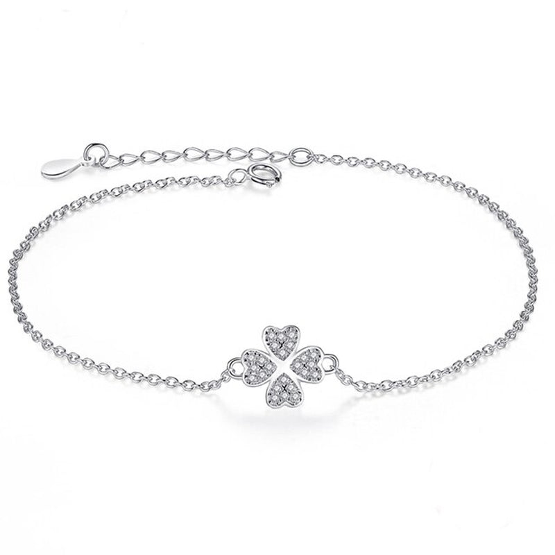 Genuine 925 Sterling Silver Bracelet for Women Charm Bracelets Chain