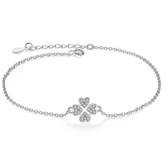 Genuine 925 Sterling Silver Bracelet for Women Charm Bracelets Chain