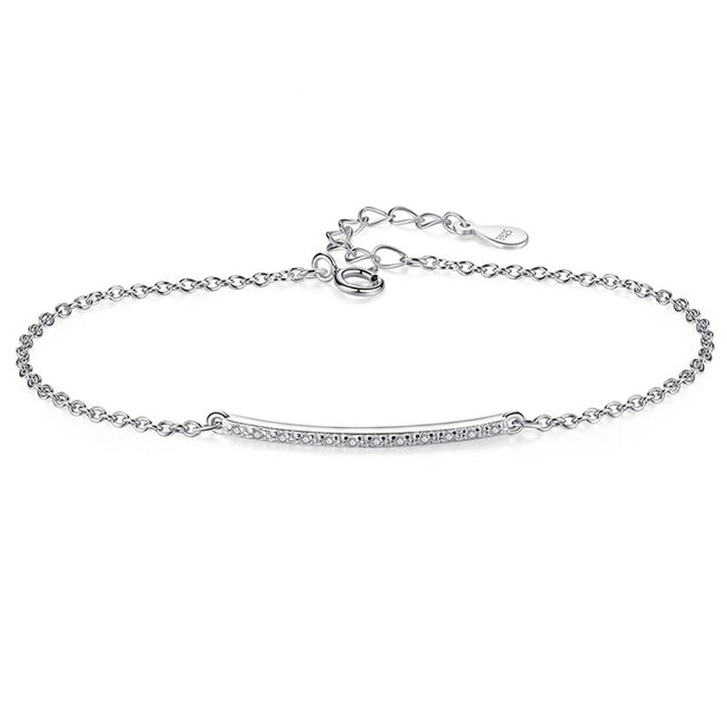 Genuine 925 Sterling Silver Bracelet for Women Charm Bracelets Chain