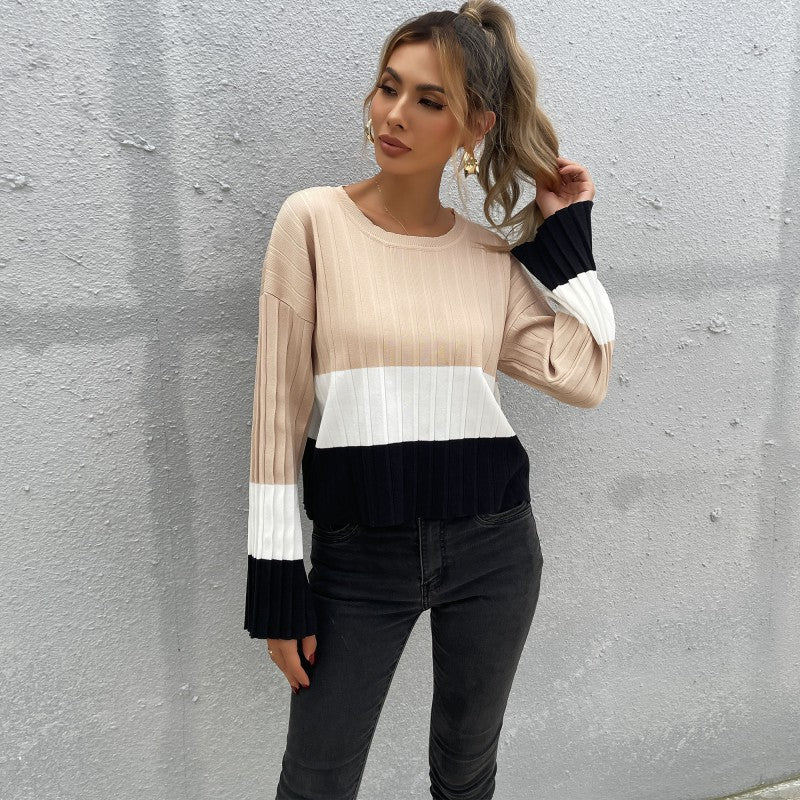 Chic Trendy Long Sleeve Sweater: Elevate Your Style with Cozy Elegance