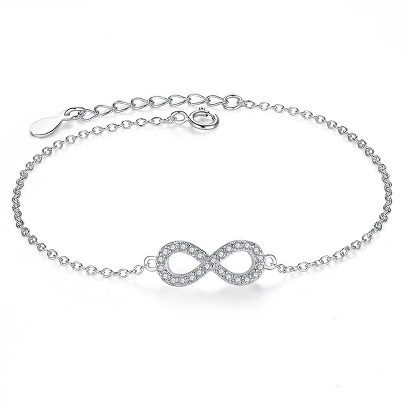 Genuine 925 Sterling Silver Bracelet for Women Charm Bracelets Chain