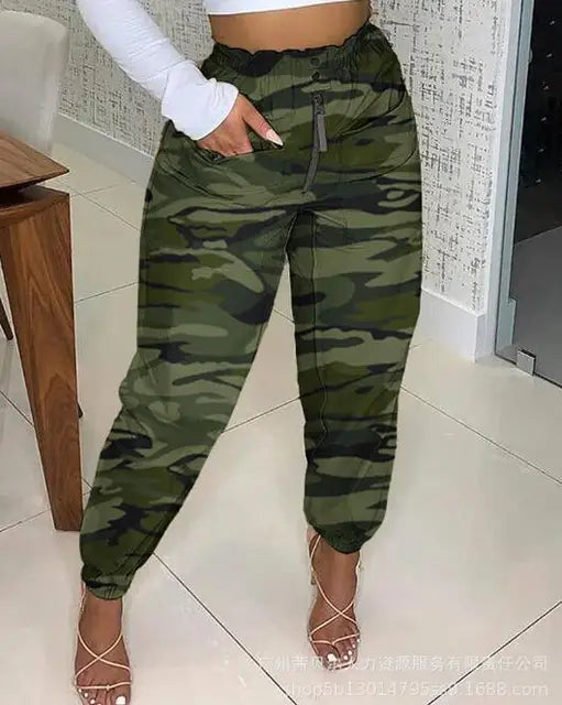High Waist Sexy Pencil Pants Trousers Pockets Fashion 