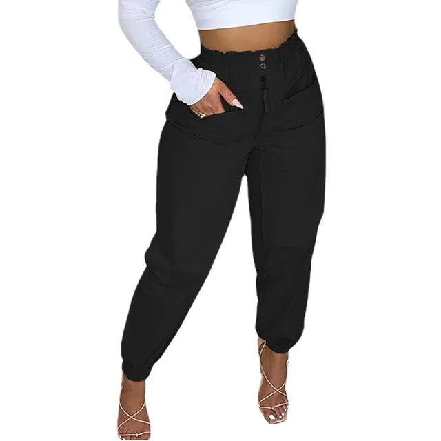 High Waist Sexy Pencil Pants Trousers Pockets Fashion 