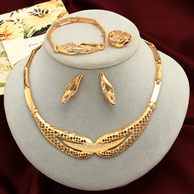 Exclusive Women's Dubai Gold Plated Jewellery Sets