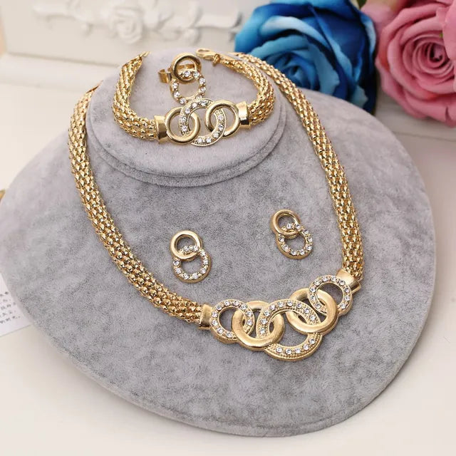 Exclusive Women's Dubai Gold Plated Jewellery Sets