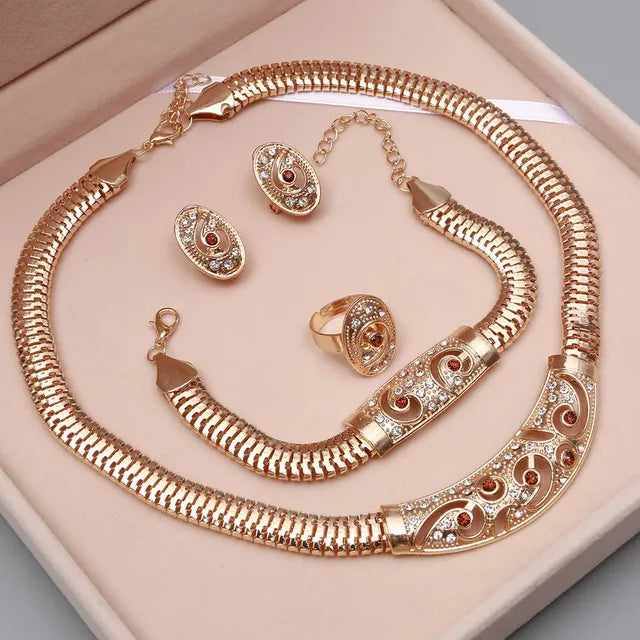 Exclusive Women's Dubai Gold Plated Jewellery Sets