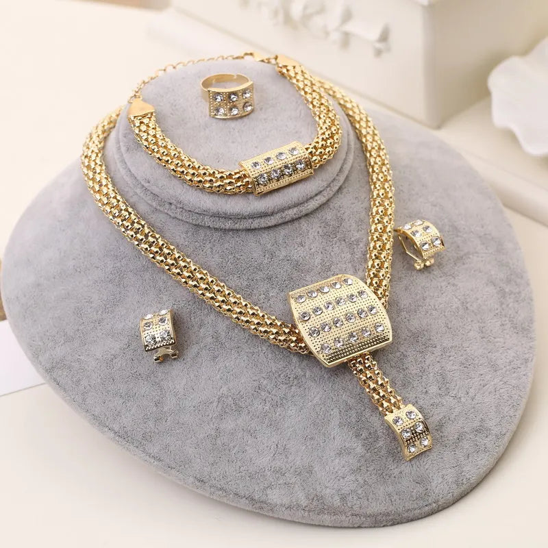 Exclusive Women's Dubai Gold Plated Jewellery Sets