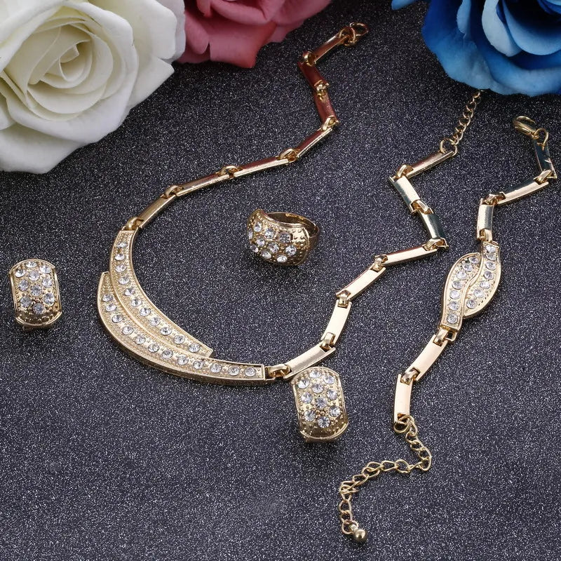 Exclusive Women's Dubai Gold Plated Jewellery Sets