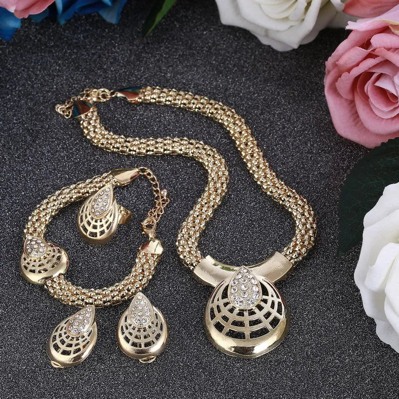 Exclusive Women's Dubai Gold Plated Jewellery Sets