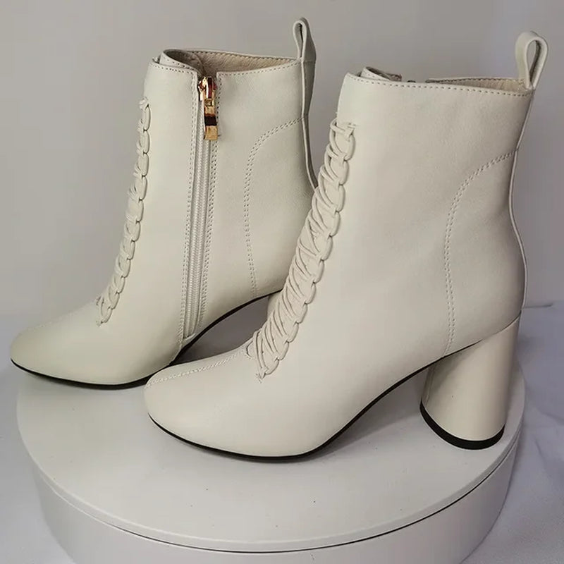 2024 New Women Ankle Boots Genuine Leather plus SIZE 22-26.5 Cm Feet Length Cowhide+Sheepskin+Pigskin Chelsea Boots